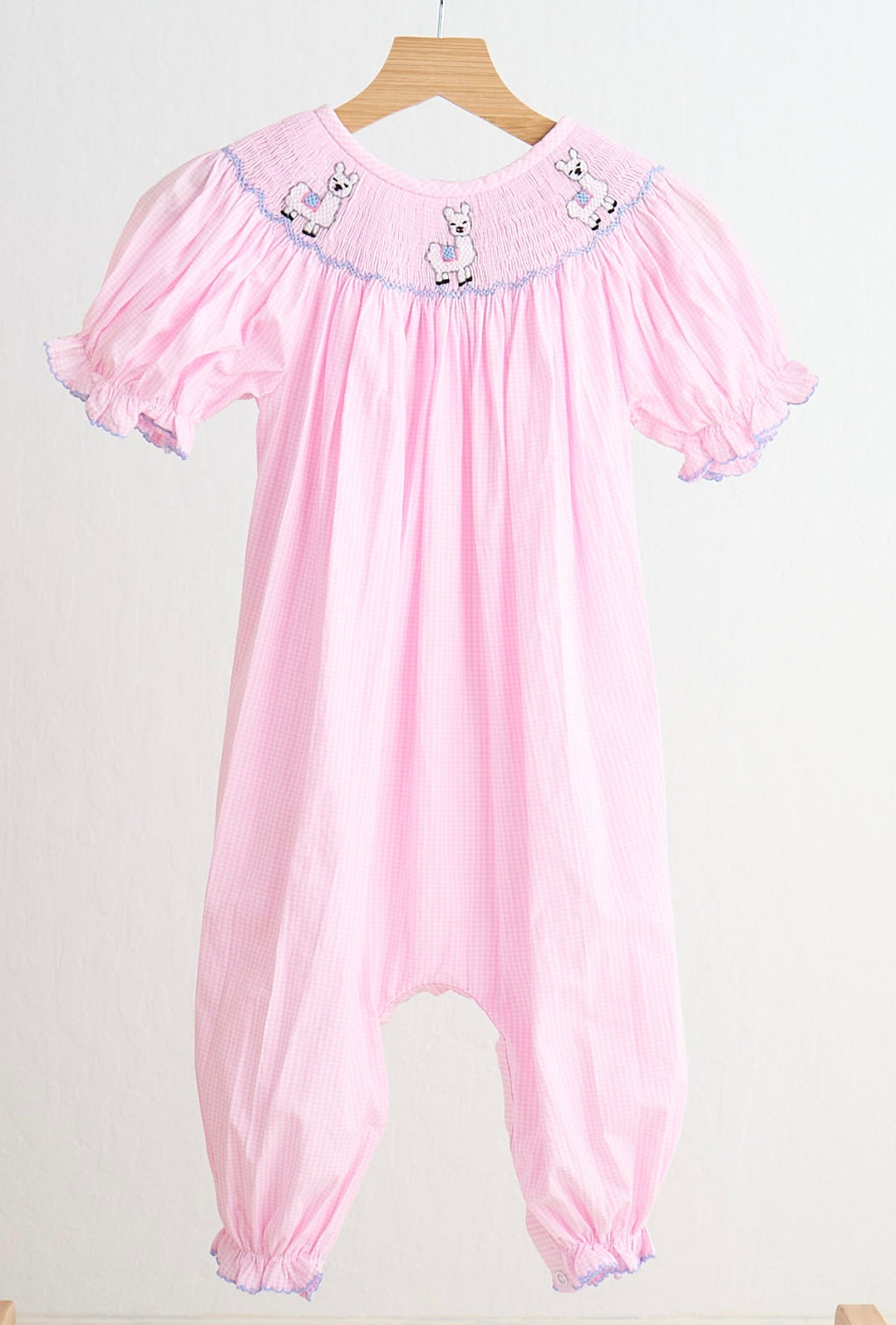 Pink Alpaca Hand Smock