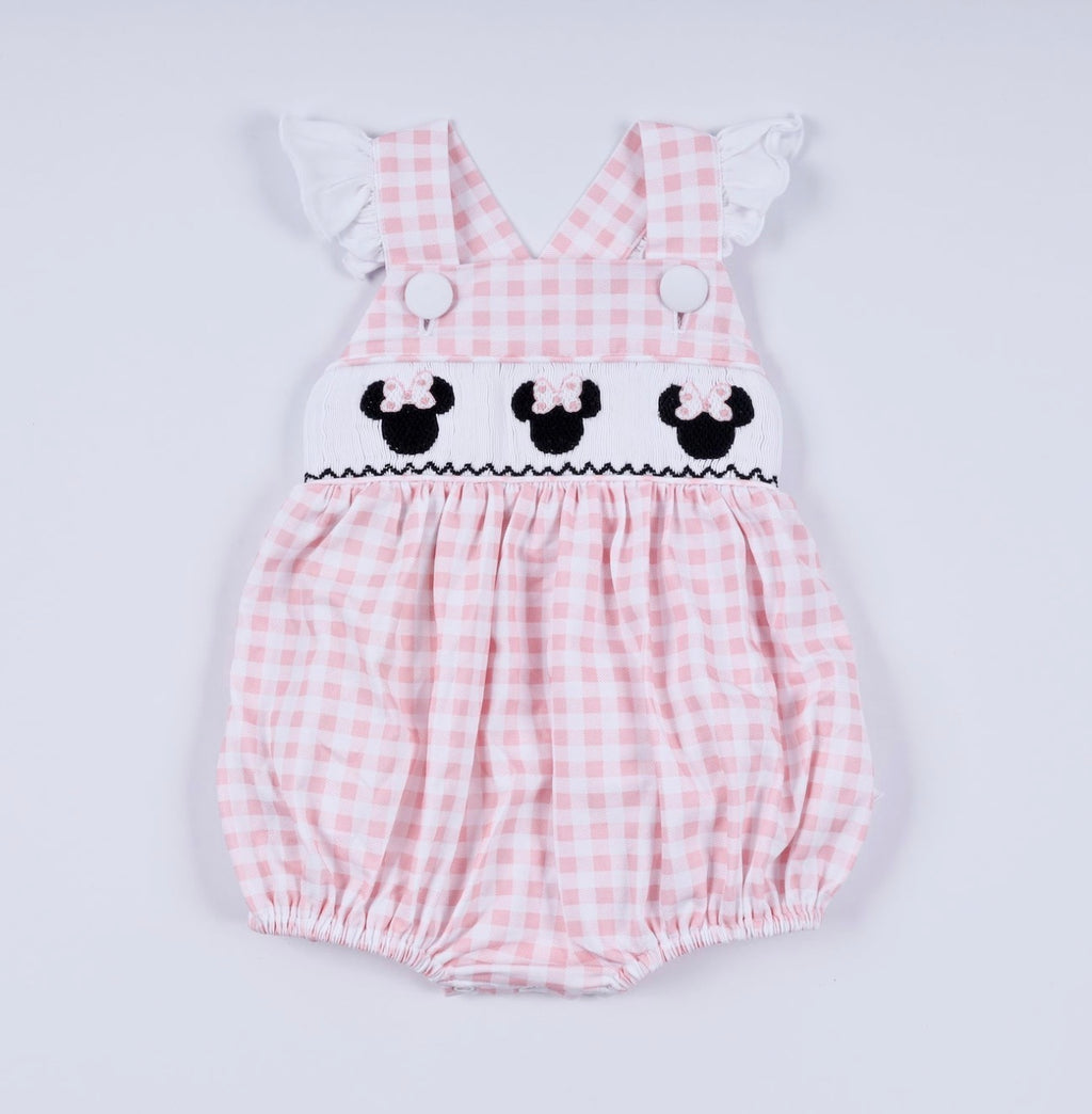 Ruffle Mouse Smocked Bubble