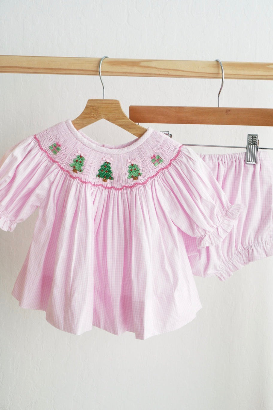 Pink Christmas Wishes Bloomer Set