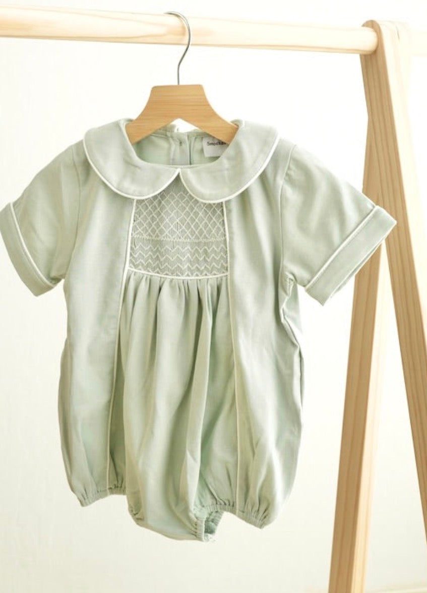 Sage & Sweet Smocked Bubble